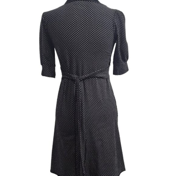 Energetic Black and White Polka Dot Women's Dress Size Small - Picture 6 of 9